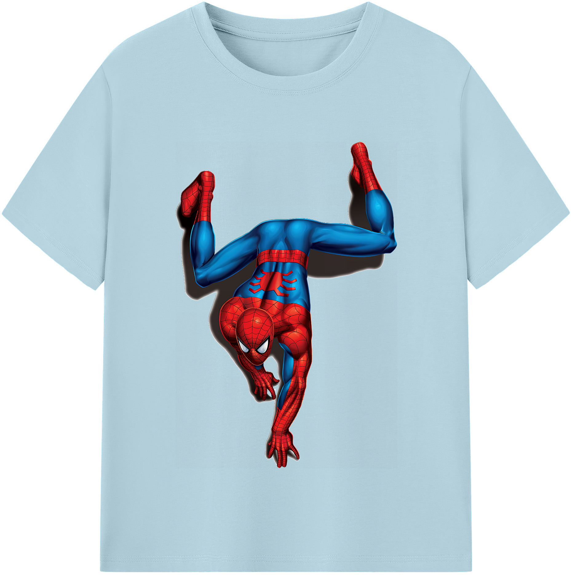 （画像用） Spider Man スパイダーマン 綿100％半袖Tシャツ（フロントプリント）
